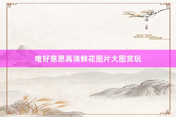 唯好意思高清鲜花图片大图赏玩