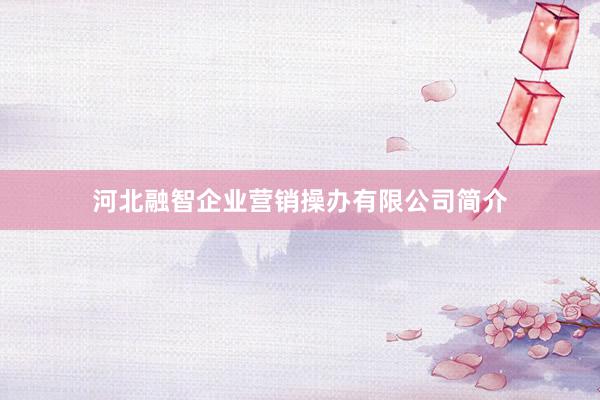 河北融智企业营销操办有限公司简介